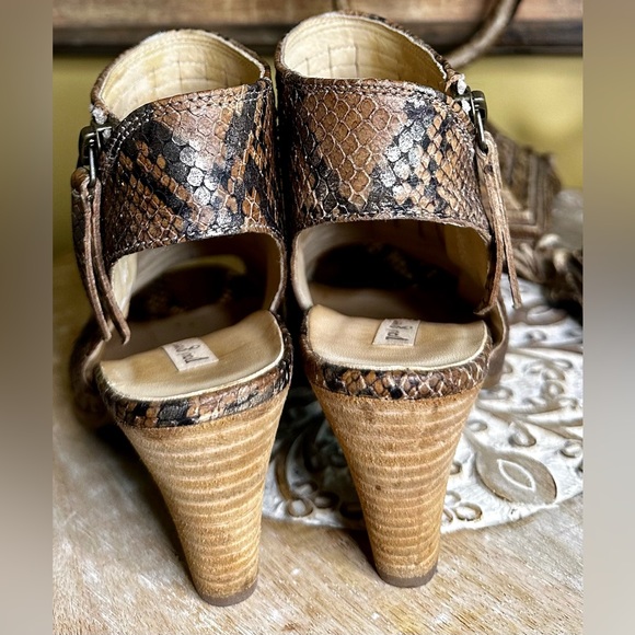 EUC Paul Green “Cayenne” in Platino/Sisal Snake Print Bootie. UK Sz 3.5/US 6 - Picture 14 of 16